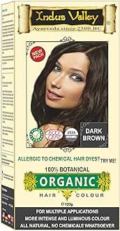 100% Botanical Dark Brown hair Color Dermatologist Recommended, Safe for Pregnent & Lactating Mother (120g)