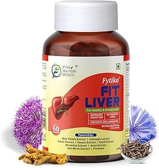- Fytika Fit Liver Detox Supplement with Milk Thistle (60 Tablets) | For Healthy and Strong Liver| Enriched with Milk Thistle, Kalmegh, Kutaki, Curcumin, Bhuiamlaki and Probiotics