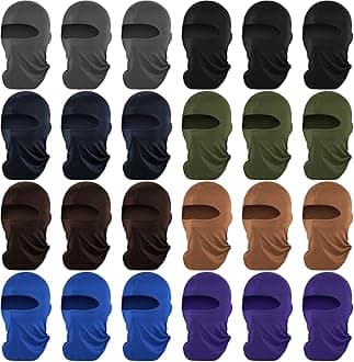 24 Pieces Ski Mask Balaclava Face Mask Full Face Cover for Men Skiing, UV Protection