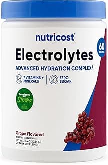 Electrolyte Complex Powder (60 Servings, Grape) - Hydration Supplement Drink Mix with Vitamins and Minerals