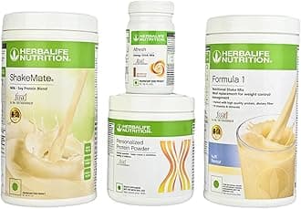Nutrition Weight Loss Combo Pack Formula 1 KULFI + PPP200 + SHAKEMATE + CINNAMON AFRESH Energy Drink (1250 g, Kulfi & Cinnamon Flavored)