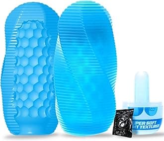 Male Masturbator Adult Sex Toys for Men - Spinning Textured Stroker Pocket Pussy for Men Masturbation, Ultra-Soft Stretchy Egg Penis Sex Toy with Storage Box, Pocket Pussies Masturbators