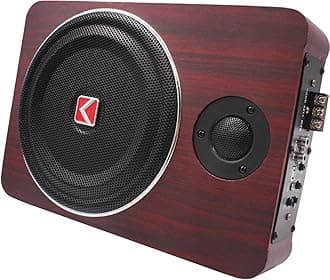 Car Audio Subwoofers Under Seat Subwoofer 8 Inch 600W Car Stereo Ultrathin Subwoofer Under-Seat High Power Amplified System with High Pitches Car Audio 12V