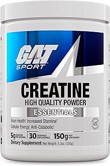 Creatine Monohydrate Powder, 150 Grams, Strength, Brain Health, GLP1 Support Anti-oxidant, Endurance, for Men & Women, 1 Month Supply, Unflavored (30 Servings)