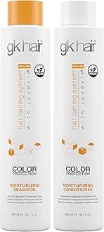 GK HAIR Moisturizing Color Protection Shampoo & Conditioner Set 10.1 Oz – Hydrating Repair for Dry, Coarse & Color Treated Hair – Strengthening Protein Formula with Natural Oils & Plant Extracts