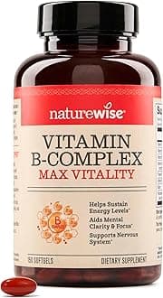 Vitamin B Complex for Women and Men - with Folic Acid Biotin B1 B2 B3 B6 B12 - Support Cellular Energy & Mental Clarity - Gluten & Dairy Free, Non-GMO - 150 Softgels[5-Month Supply]