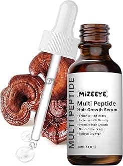 Hair Growth Serum for Thinning & Frizzy Hair, 30mL Vegan & Natural Multi Peptide Serum for Hair Growth, Suitable for Men & Women.