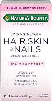 Nature's Bounty Optimal Solutions Hair, Skin & Nails Extra Strength, 150 Softgels