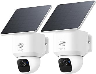 SoloCam E30, 2 Pack, Security Cameras Wireless Outdoor, Solar Camera Outdoor Wireless, 360° Pan, AI Tracking, 2K Clarity, No Monthly Fee