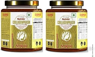 NutrelaCollagen Prash Supplement For Glowing & Younger Looking Skin -Patanjali Skin Super Food For Men & Women (Pack Of 2, powder, 2 count, 400 grams)