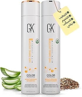 GK HAIR Global Keratin Moisturizing Shampoo and Conditioner Sets (10.1 Fl Oz/300ml) for Color Treated Hair - Daily Use Cleansing Dry to Normal Sulfate Paraben-Free - All Hair Types for Men and Women