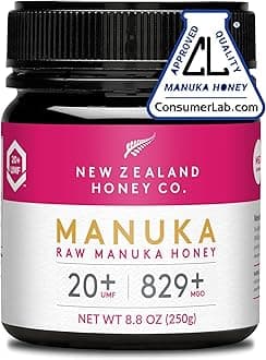 New Zealand Honey Co. Raw Manuka Honey UMF 20+ / MGO 829+ | UMF Certified Raw Medical Grade Honey | 8.8oz