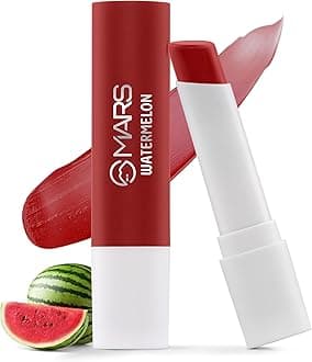 MARS Aqua Splash Tinted Lip Balm Enriched with Shea Butter, Jojoba Oil, Vitamin-E & Cocoa Extract | Repair Chapped Lips | Non-Sticky, Moisturising & Nourishing (3.0 gm) (08-WATERMELON)