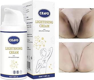 Ceavo Skin Lightening Cream for Dark Areas - Underarm, Knees, Elbows, Bikini Line - Permanent Whitening & Dark Spot Remover, 1 oz, USA Designed