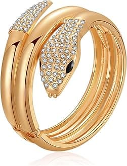 YBMYCM Chunky Gold Bangle Bracelets for Women Trendy Wide Chunky Cuff Bracelets Hammered Irregular Wrist Cuff Wrap Bracelet