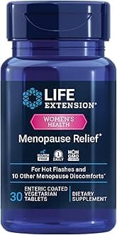 Menopause Relief – Siberian Rhubarb, Menopause Supplement for Women, Ease hot Flashes, Mood Swings, Night Sweats Relief, Hormone-Free, Gluten-Free, Non-GMO, Vegetarian, 30 Tablets