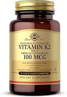 Solgar - Natural Vitamin K2 MK7 From Natto Extract 100 mcg. - 50 Vegetarian Capsules