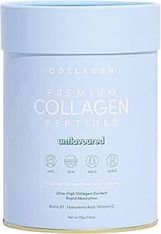 Premium Collagen Powder with Vitamin C and Biotin - Pure Wellness Essence - Nurtures Healthy Hair, Glowskin, Fortifies Joints, and Bones - Unflavoured Collagen in a 14-Serve Loose