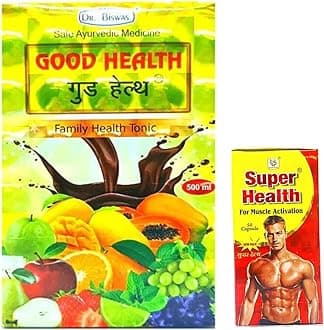 Ayurvedic Good health And Super Health Capsule | General Health | 500ml + 50caps | Combo Pack