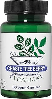 Vitanica, Chaste Tree Berry, Vitex Extract Plus, Vegan, 60 Capsules