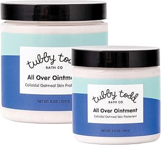 All Over Ointment - Baby Eczema Cream - Everyday Multi-Purpose Baby Skin Relief Cream - Sensitive Skin, Dry Skin & Irritation - Steroid & Gluten Free - Lavender Rosemary, 2 Pack 3.5oz & 8oz