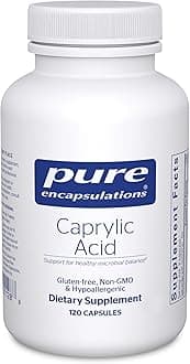 Pure Encapsulations Caprylic Acid | Supplement for Gut and Digestive Health, GI Balance, Gastrointestinal Support, and Intestinal Health* | 120 Capsules