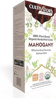 Cultivator's Organic Herbal Hair Colour - Ammonia Free, Natural - Mahogany (1...