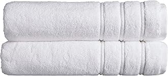Christy Antalya Large Bath Sheets | Set of 2 | 100% Turkish Cotton | 600GSM | Soft Plush Luxury Bath Towels | 90cm x 150cm | Quick Dry | White