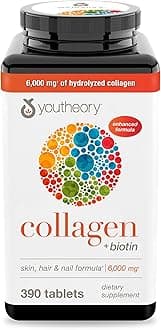 Youtheory Collagen Advanced Formula with Biotin, 390 Count (Pack of 1)