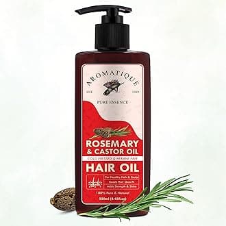 Rosemary & Castor Oil | Cold Pressed & Hexane-Free Blend | Nourishing Oil for Stronger-Looking Hair & Scalp Care | 250ml