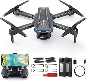 Drone with Camera for Kids - Foldable Mini Drones for Beginners or Adults, 1080P HD RC Quadcopter, w/2 Batteries and Storage Case, Toy for Boys Girls
