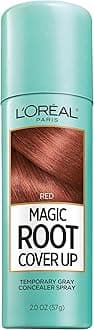 Magic Root Cover Up Gray Concealer Spray Red 2 oz.(Packaging May Vary)