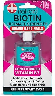 Nail-Aid 2PCs of BIOTIN ULTIMATE STRENGTH, Clear