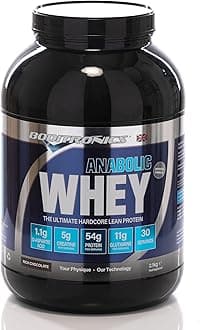 – Anabolic Whey Ultimate Muscle Building Whey Protein Powder with High Protein, D-Aspartic Acid, 5g Creatine, BCAA, and High Levels of L-Glutamine Protein Shakes (2.1 kg, Rich Chocolate)