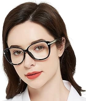 Round 1.75+ Reading Glasses Womens Butterfly Readers 1.0 1.25 1.75 2.0 2.25 2.5 2.75 3.0 3.5 4.0 5.0 6.0 Strength (Black Frame 175)