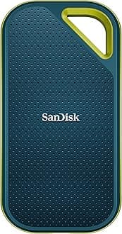 SANDISK Extreme PRO Portable SSD 4TB (up to 2000MB/s read/write speeds, 256 bit AES hardware encryption, up to three-meter drop protection, IP65 water and dust resistance) Monterey