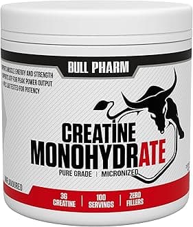 Micronized Creatine Monohydrate Powder | Unflavored | Muscle Growth, Increased Strength, Enhanced Energy Output and Improved Athletic Performance | FSSAI India Approved (300 Grams)