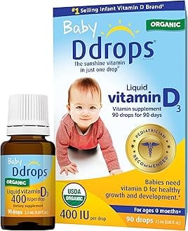 Ddrops Baby 400 IU, Vitamin D, 90 Drops 2.5mL (0.08 Fl. Oz (Pack of 1))