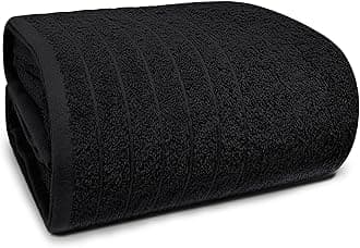 - Tens Towels Pack of 1 Jumbo Bath Sheet 40 x 80 Inches, Extra Large & Light Weight, Quicker to Dry, 100% Cotton, Super Soft & Absorbent, Perfect to Wrap Yourself in, Black