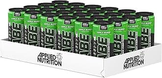 Applied Nutrition ABE Pre Workout Cans - All Black Everything Energy + Performance Drink, ABE Carbonated Beverage Sugar Free with Caffeine (Pack of 24 Cans x 330ml) (Apple Burst)