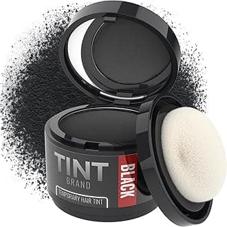 Tint Hair Tint Cover/Conceal Gray Hair And Thinning Areas. Quick Temporary Beard Color With Relaxed Fit Applicator. Water, Weather, And Sweat Resistant. (Black),1 Count