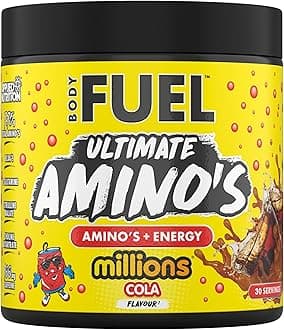 Applied Nutrition BodyFuel Amino's - Amino Acids Supplement, EAA Essential Amino Acids Powder, Muscle Fuel & Recovery (270g - 30 Servings) (Millions Cola)