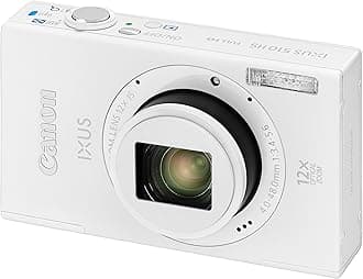 Canon IXUS 510 HS Digital Camera - White (10.1 MP, 12x Optical Zoom) 3.2 Inch LCD (Renewed)