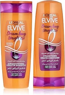 L'Oréal Paris Elvive Dream Long Straight Shampoo 400ml + Conditioner 360ml For Frizzy Hair