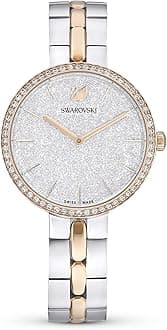 Cosmopolitan Crystal Watch, Clear Crystals, Rose Gold Tone Finish, Swiss Made, Part of The Cosmopolitan Watch Collection