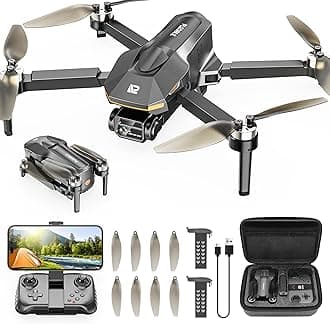 Drones with Camera for Adults 4K, Brushless Motor FPV Foldable Mini RC Drone for Kids Beginners, One-Touch Takeoff, 5G WiFi, Auto Hover, 30-Min Flight Time with 2 Batteries, Gift for Men Boys Teens
