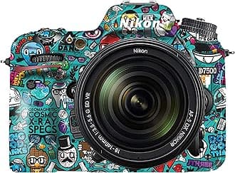 Premium DSLR Camera Scratchproof Protective Skin for Nikon D7500 - No Residue Removal, Bubble Free, Scratch Resistant, Stretchable, HD Quality Printed - HDCS-Nikon-D7500 (Design 04)