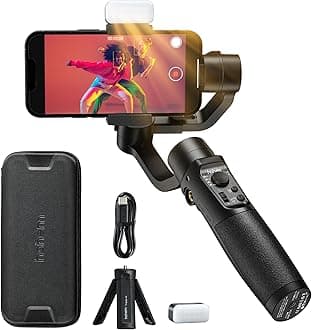 hohem iSteady Mobile Plus Kit, Gimbal Stabilizer for Smartphone, 2024 Upgraded 3-Axis Gimbal w/AI Tracker, Ultrawide-angle Mode for iPhone 15/14 Pro,Max Payload 280g,Ideal for Vloggers/Youtube/TikTok