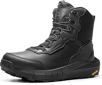 NORTIV 8 Men's Waterproof Tactical Work Winter Boots Cushion Sole Lightweight Leather Non-Slip Combat Boots with Arch Support for Military Motorcycle Hiking HydroRange