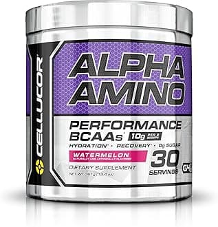 Cellucor Alpha Amino EAA & BCAA Powder | Branched Chain Essential Amino Acids + Electrolytes | Watermelon | 30 Servings